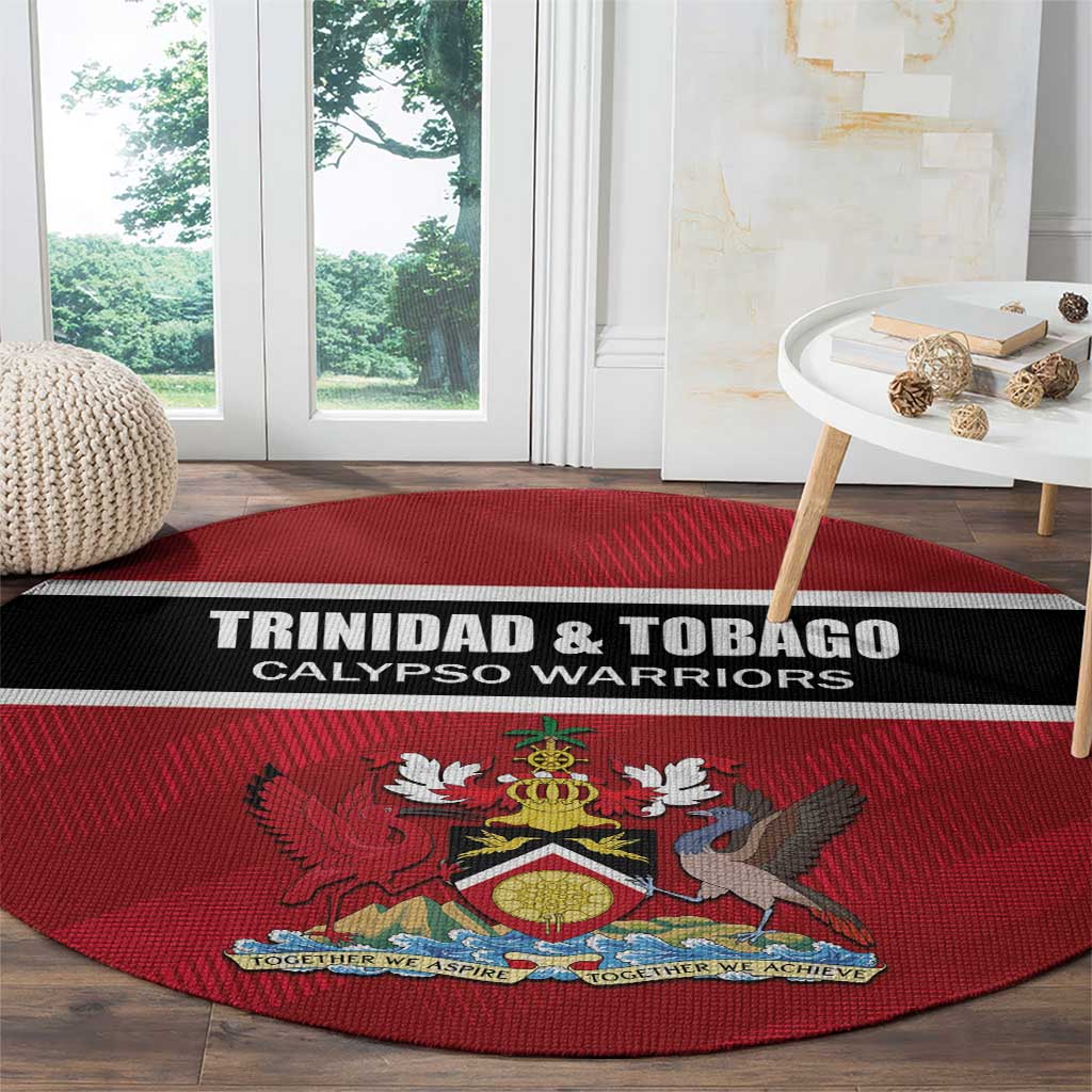 Trinidad and Tobago Rugby Round Carpet Come On Calypso Warriors