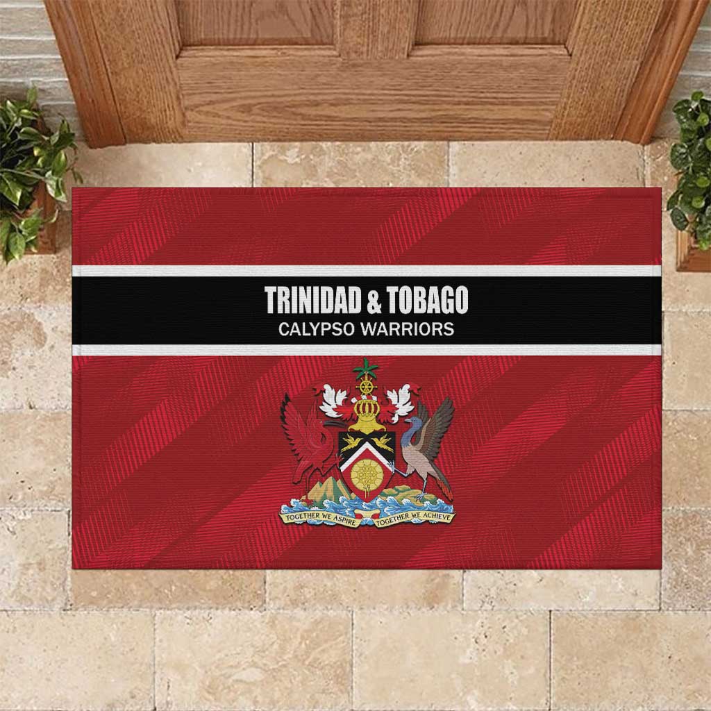 Trinidad and Tobago Rugby Rubber Doormat Come On Calypso Warriors