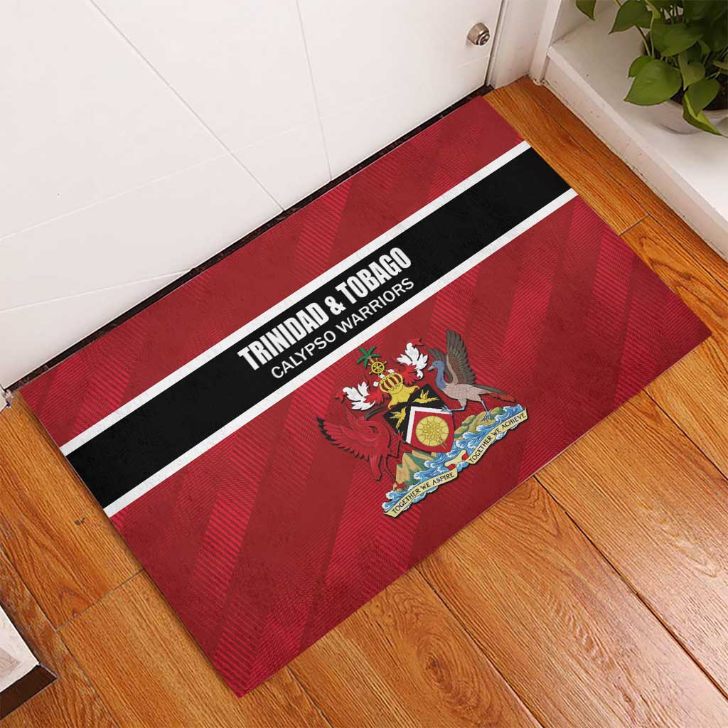 Trinidad and Tobago Rugby Rubber Doormat Come On Calypso Warriors