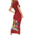 Custom Trinidad and Tobago Rugby Short Sleeve Bodycon Dress Come On Calypso Warriors