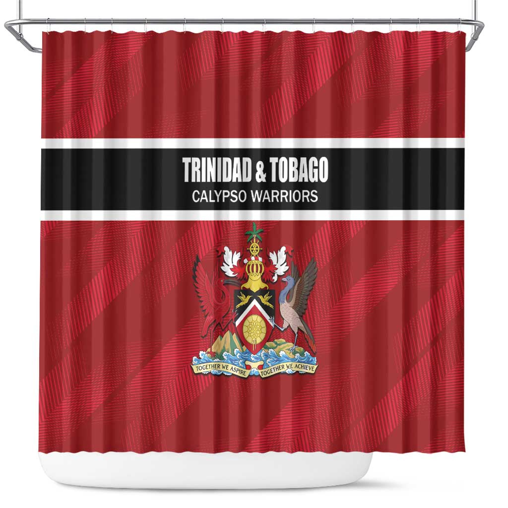 Trinidad and Tobago Rugby Shower Curtain Come On Calypso Warriors