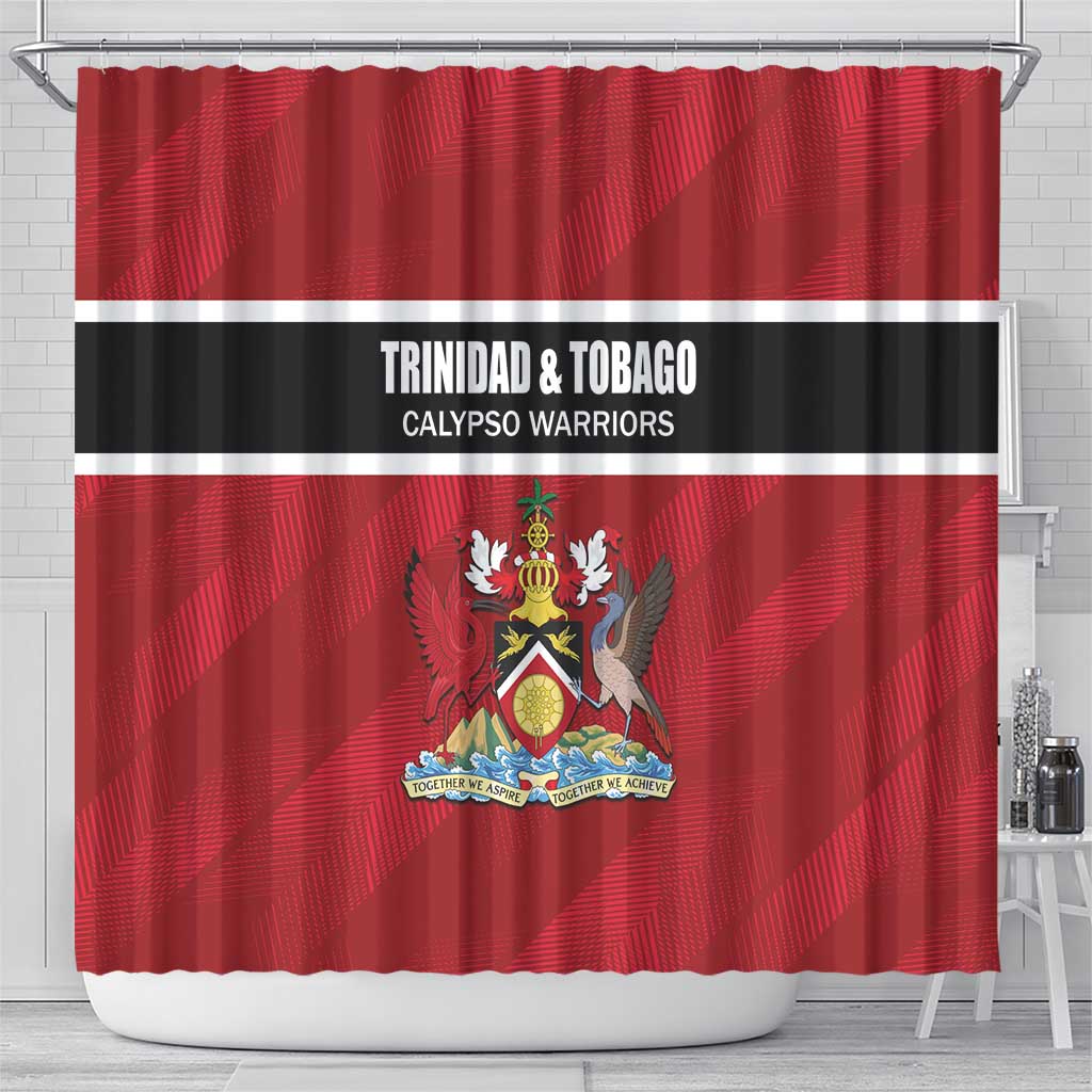 Trinidad and Tobago Rugby Shower Curtain Come On Calypso Warriors