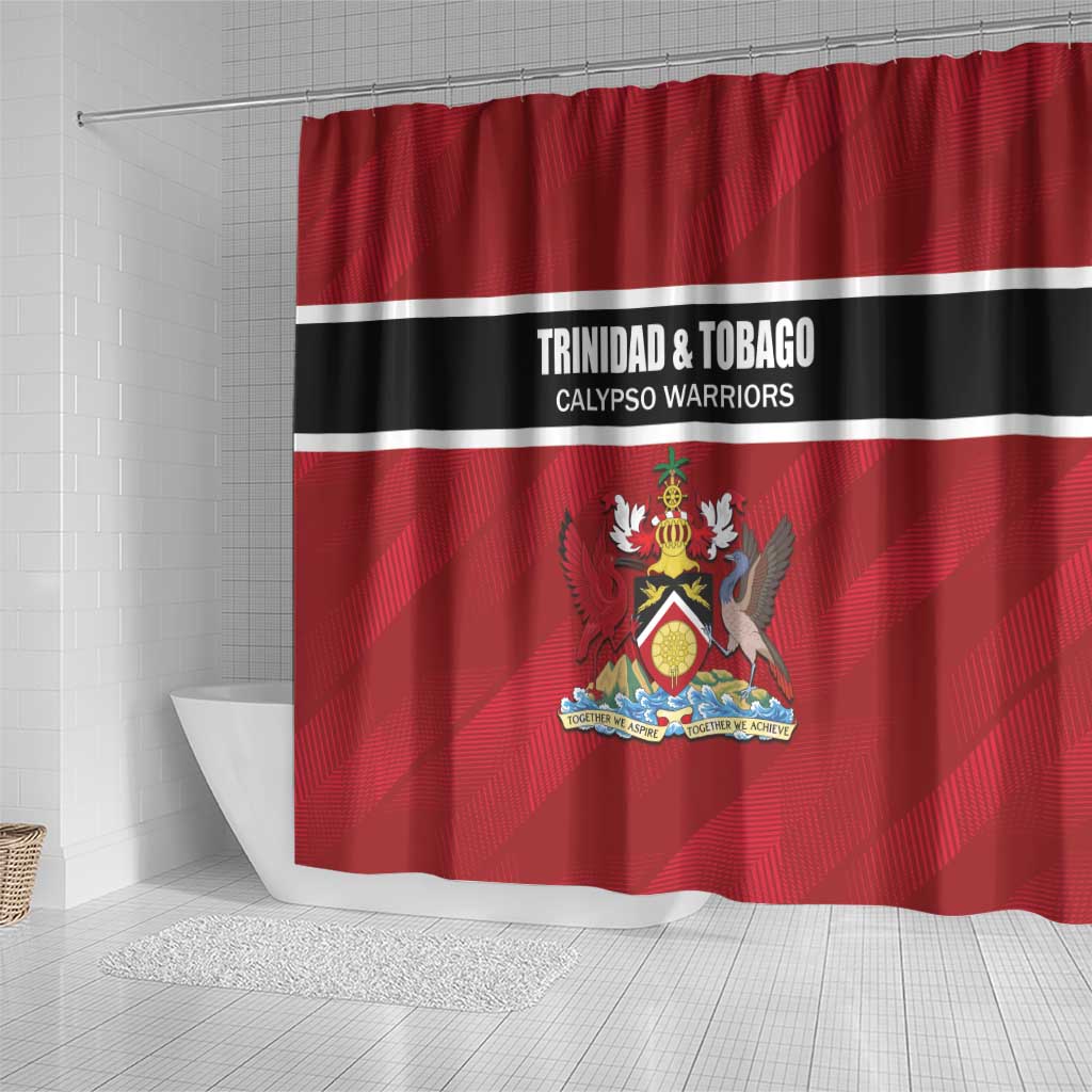 Trinidad and Tobago Rugby Shower Curtain Come On Calypso Warriors