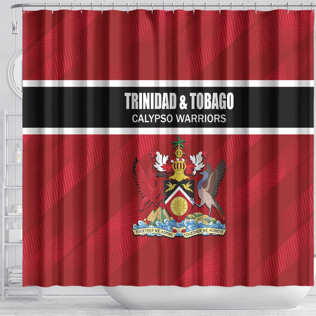 Trinidad and Tobago Rugby Shower Curtain Come On Calypso Warriors