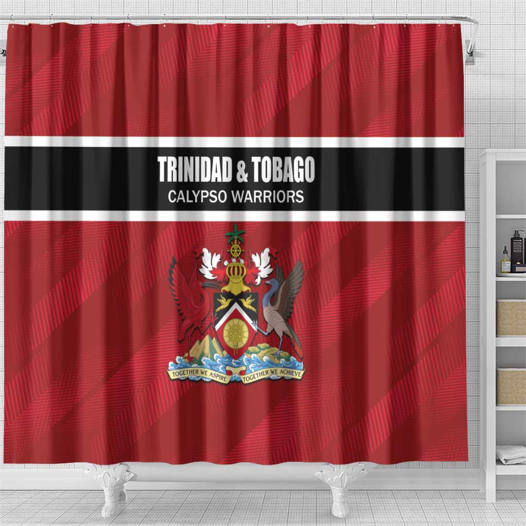 Trinidad and Tobago Rugby Shower Curtain Come On Calypso Warriors
