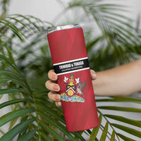 Custom Trinidad and Tobago Rugby Skinny Tumbler Come On Calypso Warriors