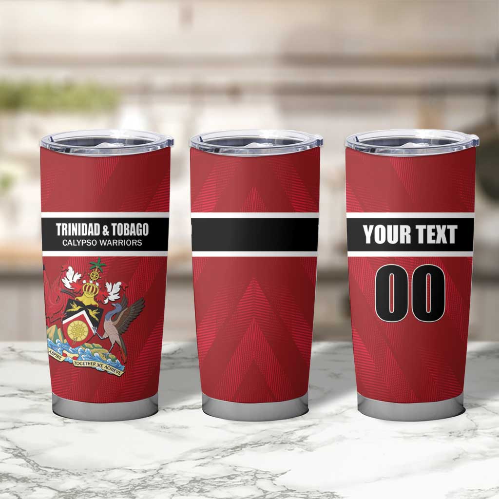 Custom Trinidad and Tobago Rugby Tumbler Cup Come On Calypso Warriors
