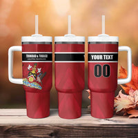Custom Trinidad and Tobago Rugby Tumbler With Handle Come On Calypso Warriors