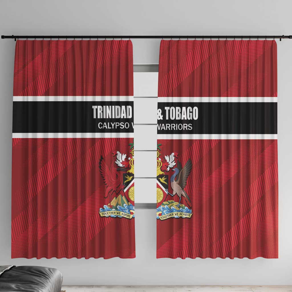 Trinidad and Tobago Rugby Window Curtain Come On Calypso Warriors