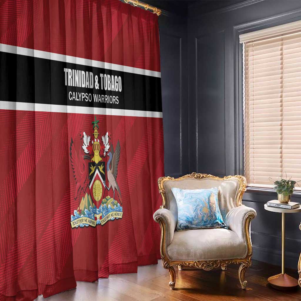 Trinidad and Tobago Rugby Window Curtain Come On Calypso Warriors