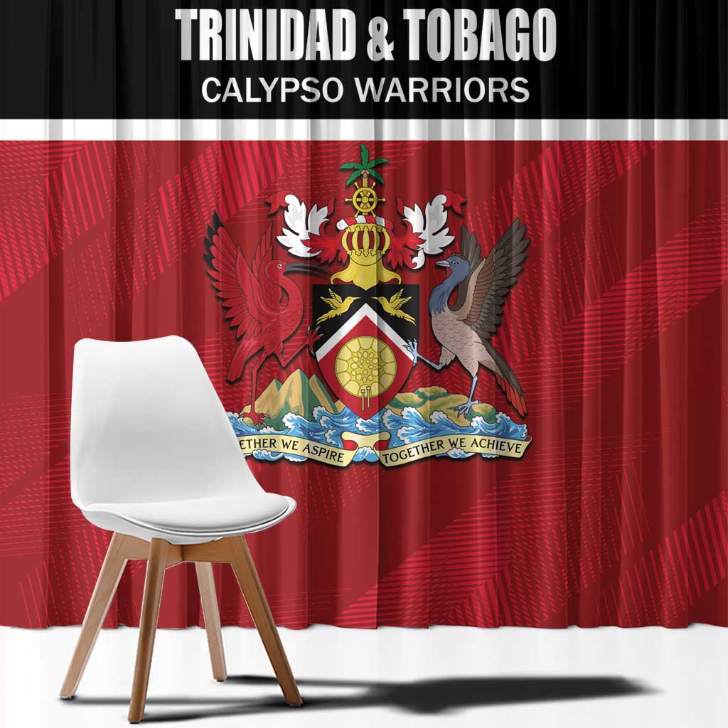 Trinidad and Tobago Rugby Window Curtain Come On Calypso Warriors