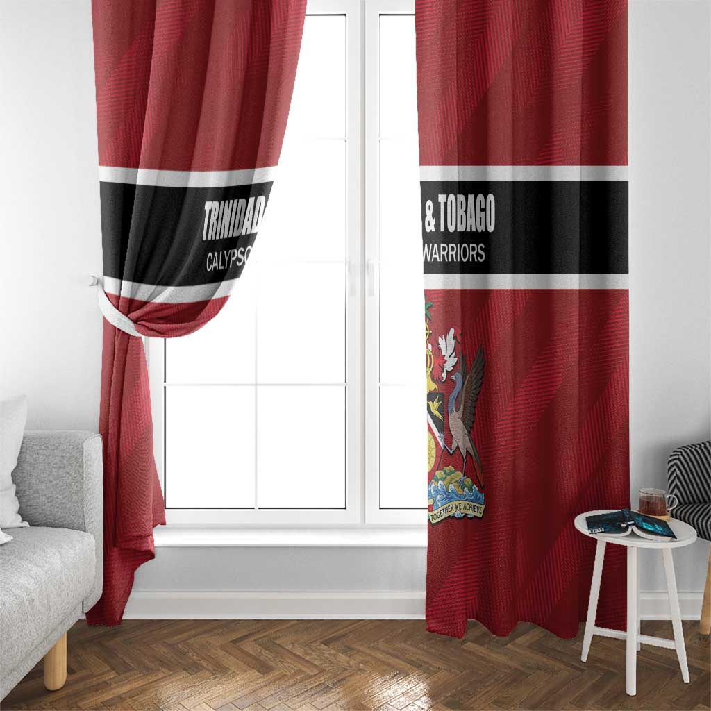 Trinidad and Tobago Rugby Window Curtain Come On Calypso Warriors