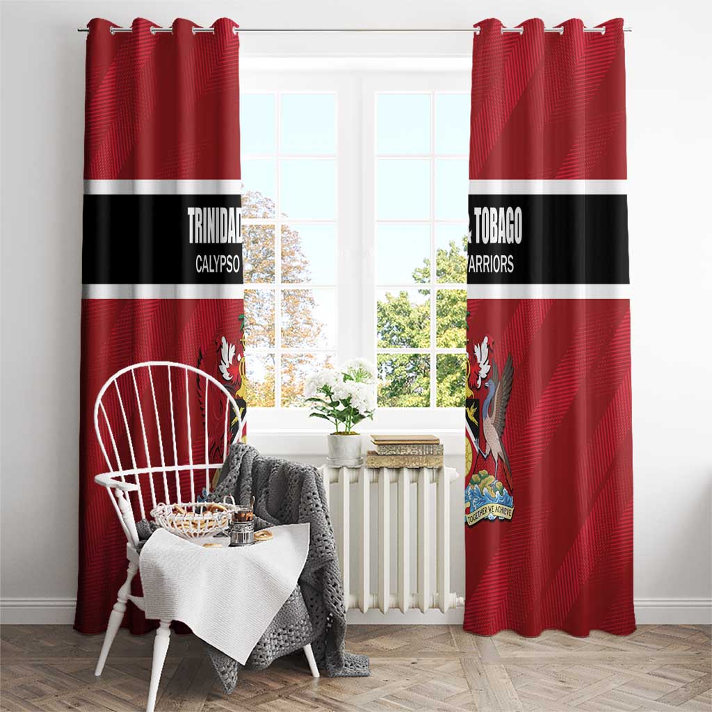 Trinidad and Tobago Rugby Window Curtain Come On Calypso Warriors