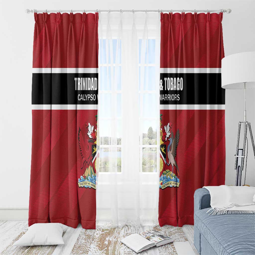 Trinidad and Tobago Rugby Window Curtain Come On Calypso Warriors