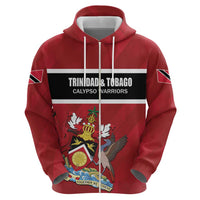 Custom Trinidad and Tobago Rugby Zip Hoodie Come On Calypso Warriors