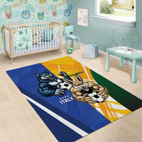 Italy And Australia Soccer Area Rug Gli Azzurri Vs Socceroos