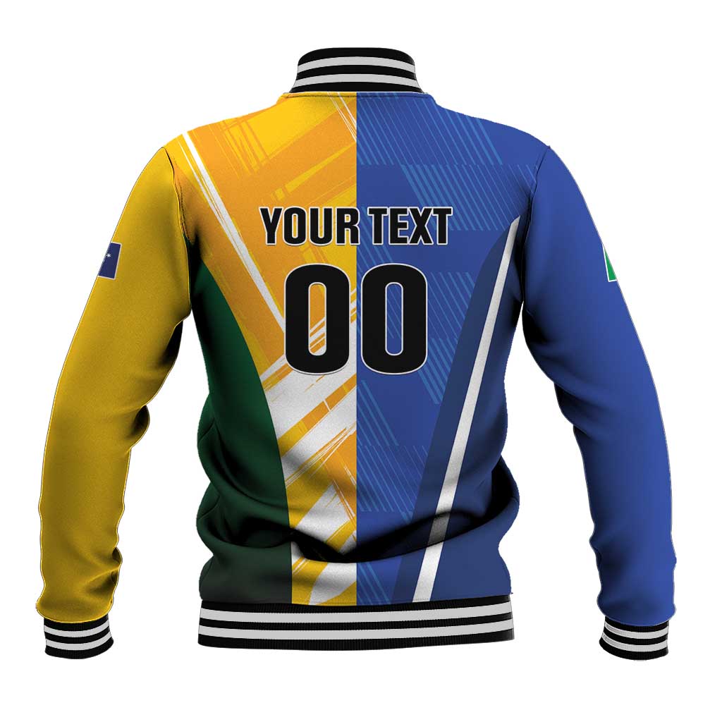 Custom Italy And Australia Soccer Baseball Jacket Gli Azzurri Vs Socceroos