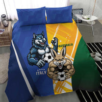 Italy And Australia Soccer Bedding Set Gli Azzurri Vs Socceroos