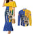 Custom Italy And Australia Soccer Couples Matching Mermaid Dress and Long Sleeve Button Shirt Gli Azzurri Vs Socceroos