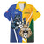 Custom Italy And Australia Soccer Family Matching Mermaid Dress and Hawaiian Shirt Gli Azzurri Vs Socceroos