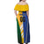 Custom Italy And Australia Soccer Family Matching Off Shoulder Maxi Dress and Hawaiian Shirt Gli Azzurri Vs Socceroos