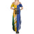 Custom Italy And Australia Soccer Family Matching Summer Maxi Dress and Hawaiian Shirt Gli Azzurri Vs Socceroos