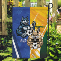 Italy And Australia Soccer Garden Flag Gli Azzurri Vs Socceroos