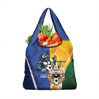 Italy And Australia Soccer Grocery Bag Gli Azzurri Vs Socceroos
