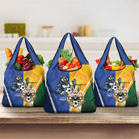 Italy And Australia Soccer Grocery Bag Gli Azzurri Vs Socceroos