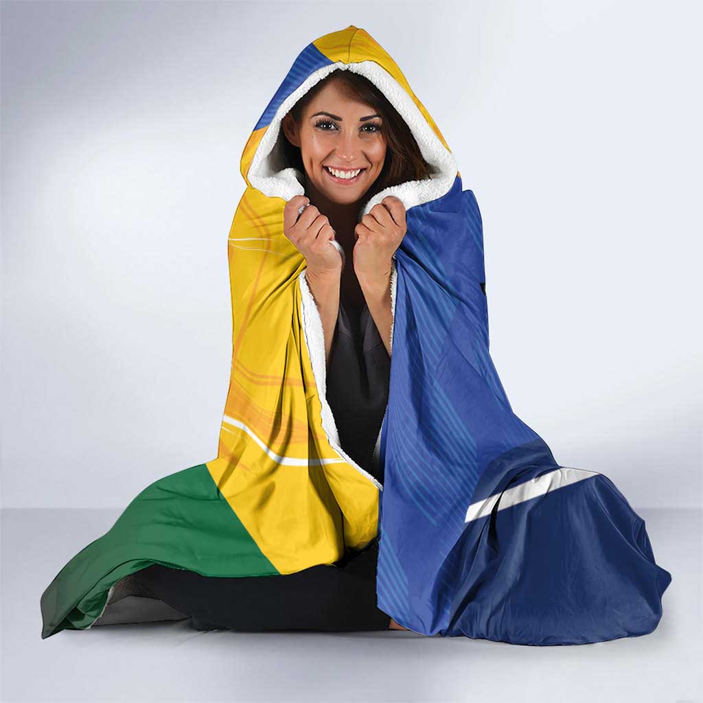 Italy And Australia Soccer Hooded Blanket Gli Azzurri Vs Socceroos