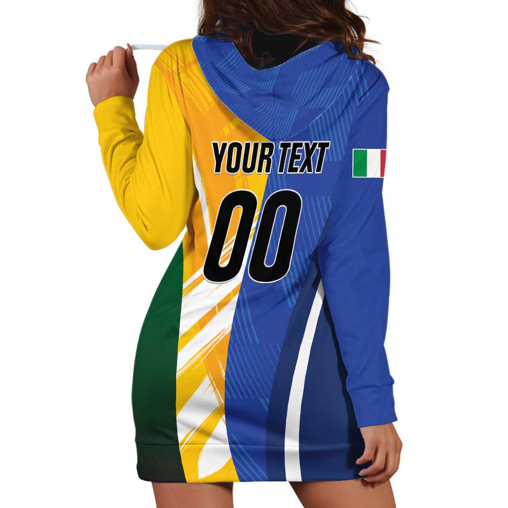 Custom Italy And Australia Soccer Hoodie Dress Gli Azzurri Vs Socceroos