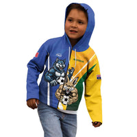Custom Italy And Australia Soccer Kid Hoodie Gli Azzurri Vs Socceroos