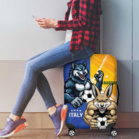 Italy And Australia Soccer Luggage Cover Gli Azzurri Vs Socceroos
