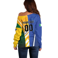 Custom Italy And Australia Soccer Off Shoulder Sweater Gli Azzurri Vs Socceroos