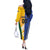 Custom Italy And Australia Soccer Off The Shoulder Long Sleeve Dress Gli Azzurri Vs Socceroos
