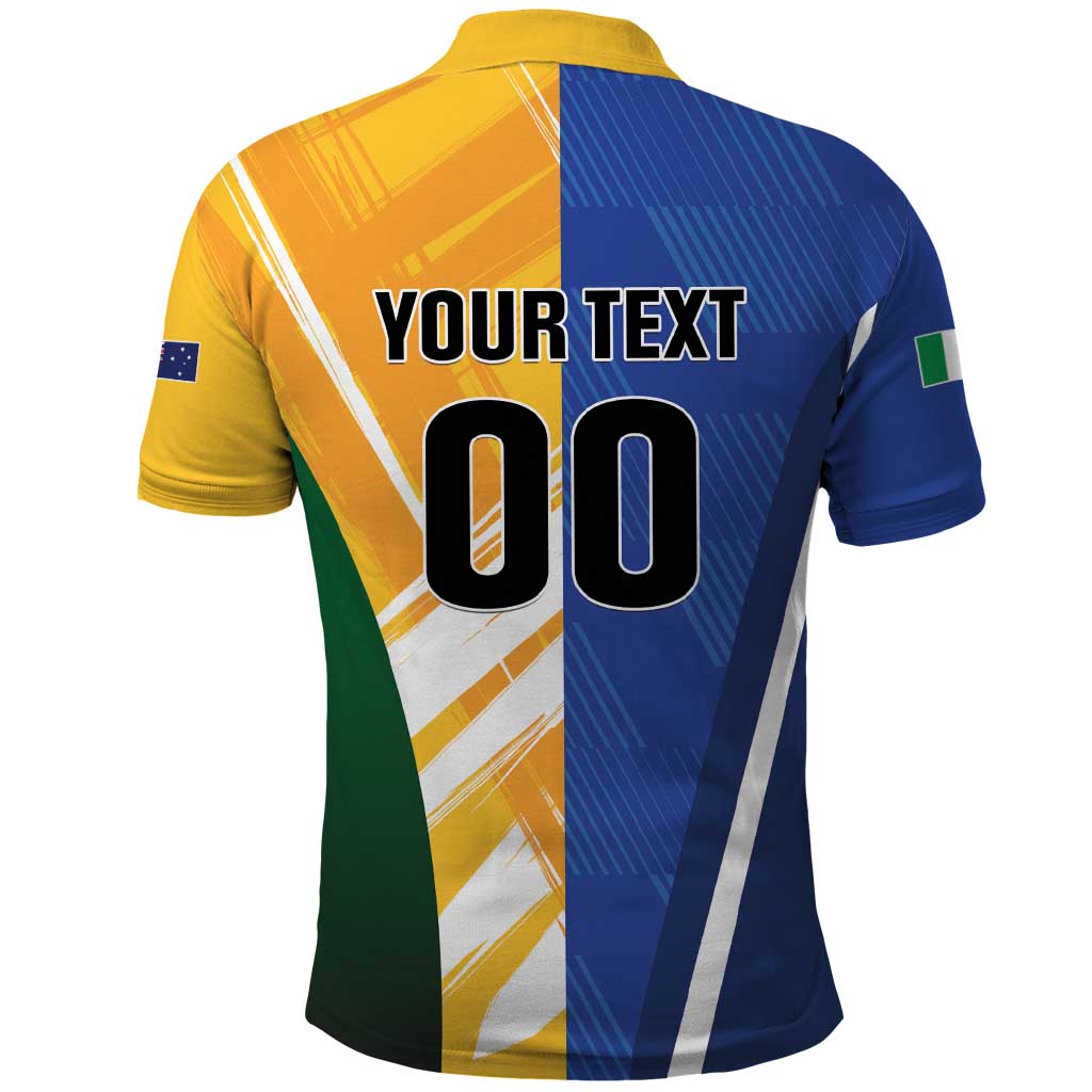 Custom Italy And Australia Soccer Polo Shirt Gli Azzurri Vs Socceroos