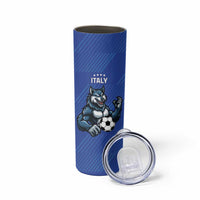 Custom Italy And Australia Soccer Skinny Tumbler Gli Azzurri Vs Socceroos