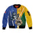 Custom Italy And Australia Soccer Sleeve Zip Bomber Jacket Gli Azzurri Vs Socceroos
