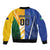 Custom Italy And Australia Soccer Sleeve Zip Bomber Jacket Gli Azzurri Vs Socceroos
