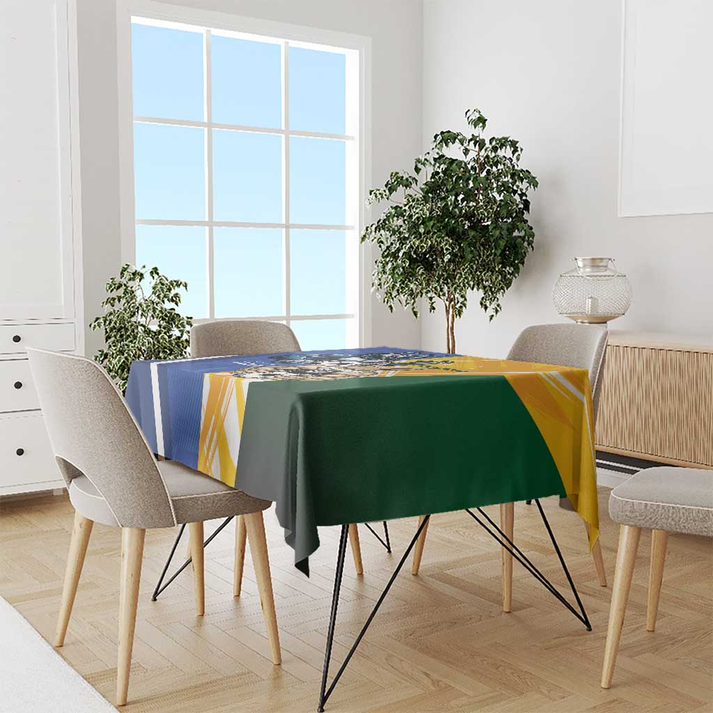 Italy And Australia Soccer Tablecloth Gli Azzurri Vs Socceroos