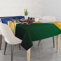 Italy And Australia Soccer Tablecloth Gli Azzurri Vs Socceroos