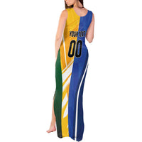 Custom Italy And Australia Soccer Tank Maxi Dress Gli Azzurri Vs Socceroos