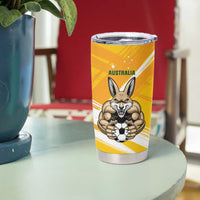 Custom Italy And Australia Soccer Tumbler Cup Gli Azzurri Vs Socceroos