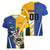 Custom Italy And Australia Soccer Women V-Neck T-Shirt Gli Azzurri Vs Socceroos
