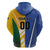 Custom Italy And Australia Soccer Zip Hoodie Gli Azzurri Vs Socceroos