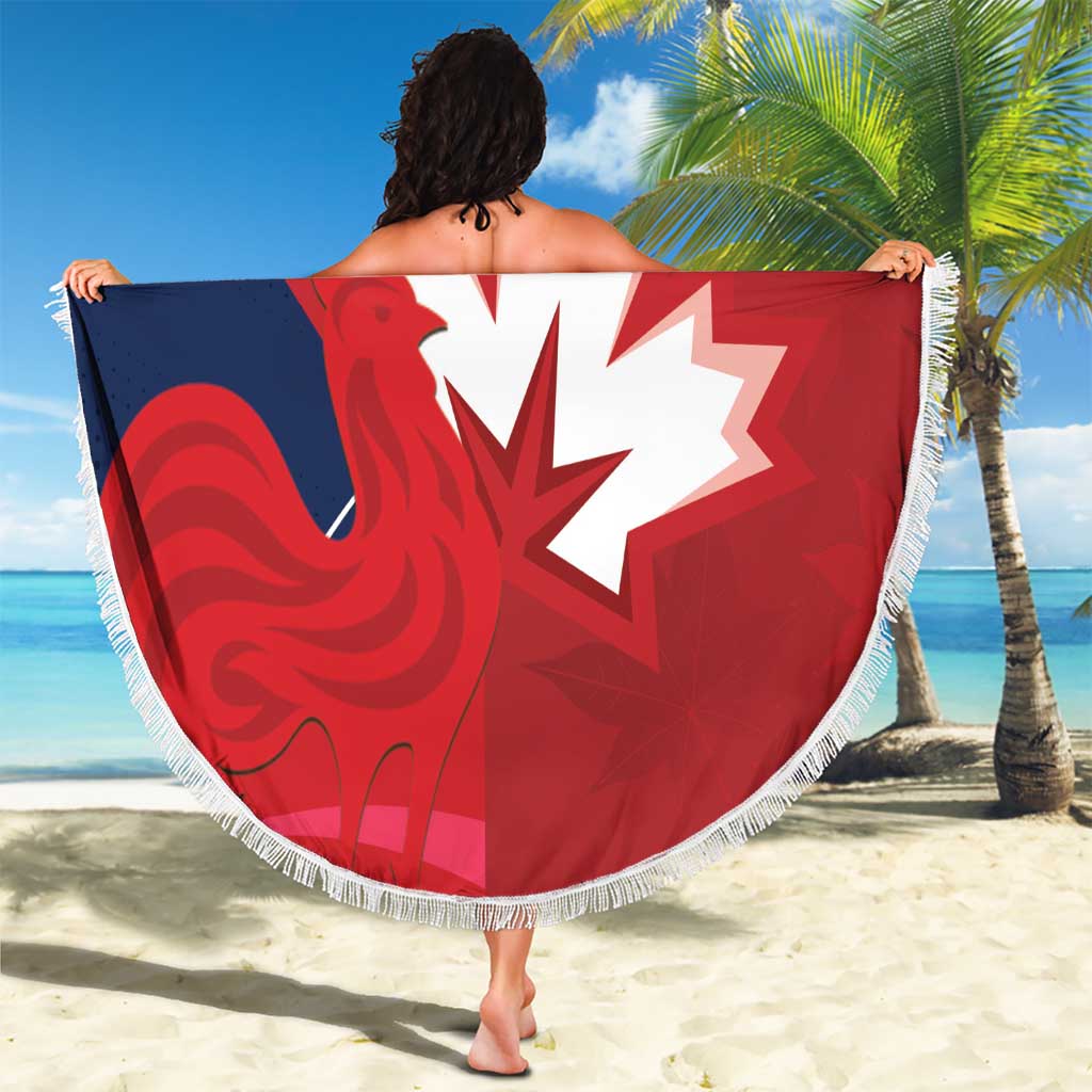 Rugby France And Canada Beach Blanket Le XV de France Vs Canucks