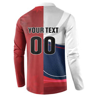 Custom Rugby France And Canada Button Sweatshirt Le XV de France Vs Canucks