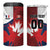 Custom Rugby France And Canada 4 in 1 Can Cooler Tumbler Le XV de France Vs Canucks