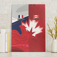 Rugby France And Canada Canvas Wall Art Le XV de France Vs Canucks