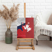 Rugby France And Canada Canvas Wall Art Le XV de France Vs Canucks